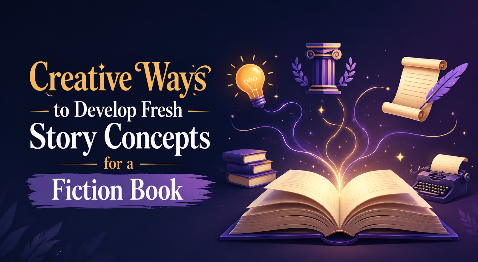Creative ways to develop fresh story concepts for a fiction book