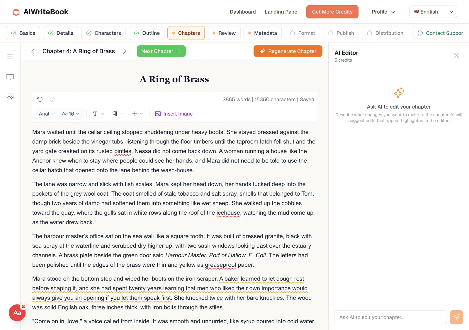 Il capitolo 4 di The Salt Road scritto dall'AI con la voce dell'autore