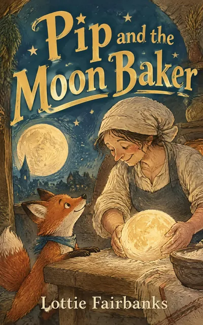 Pip and the Moon Baker by Lottie Fairbanks, a cover made with the AIWriteBook cover generator
