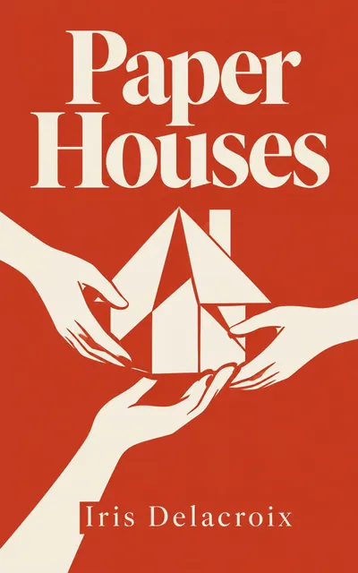 Paper Houses by Iris Delacroix, a cover made with the AIWriteBook cover generator