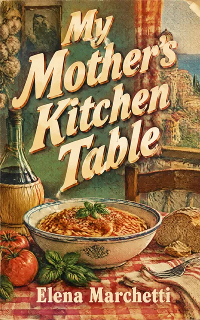 My Mother's Kitchen Table by Elena Marchetti, a cover made with the AIWriteBook cover generator