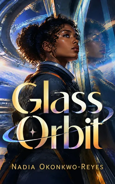 Glass Orbit by Nadia Okonkwo-Reyes, a cover made with the AIWriteBook cover generator