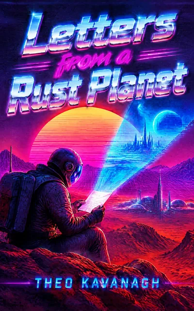 Letters from a Rust Planet by Theo Kavanagh, a cover made with the AIWriteBook cover generator
